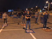  صور: شعائر صلاتي العشاء والتراويح في مدينة يافا 